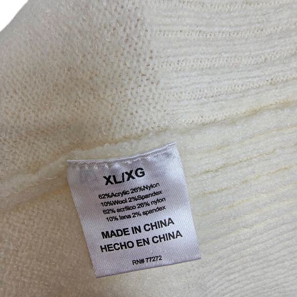 French Connection Womens Wool Blend Nordic Sweater XL Fair Isle Cozy Cobincore - Picture 8 of 9